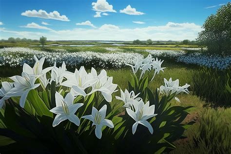 Field of Lilies Mixed Media by Ed Taylor - Pixels