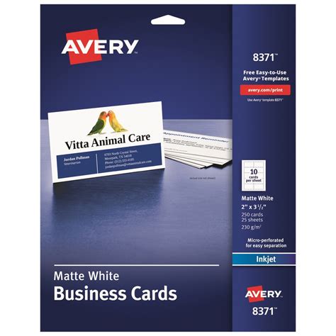 24 Avery Vertical Business Card Template - Free Popular Templates Design