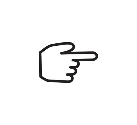 Finger hand gesture icon vector logo design template 7527007 Vector Art at Vecteezy