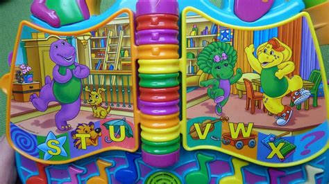 RARE Barney Sing 'n Learn Alphabet Numbers Singing Song Book Piano ...