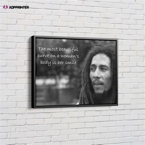 Bob Marley With Text Overlay Quotes Inspirational Canvas Unique Design ...