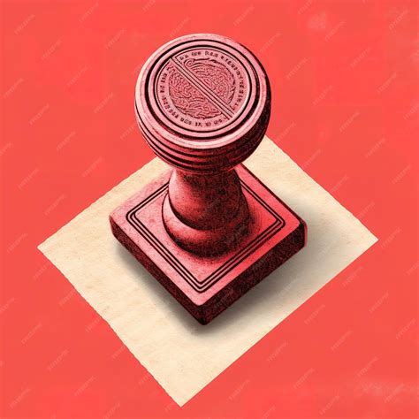 Premium AI Image | Red wax seal or stamp isolated