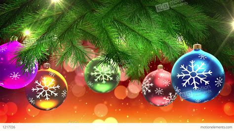 Christmas Tree And Decorations Loop Stock Animation | 1217726