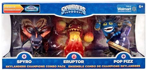 Skylanders Imaginators Spyro, Eruptor Pop Fizz Exclusive Figure 3-Pack ...