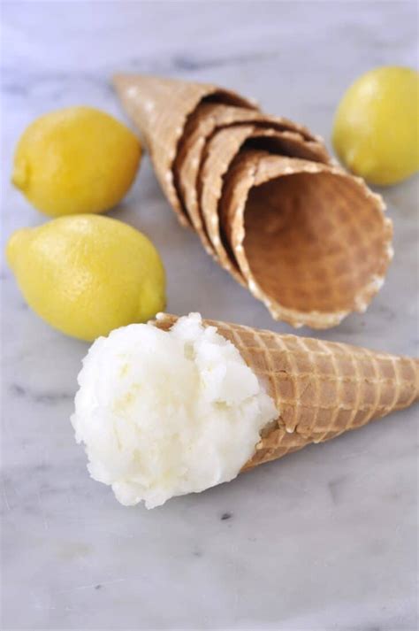 Lemon Sorbet Recipe (Non Dairy) | from Leigh Anne Wilkes