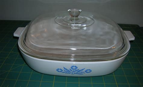 Corning Ware Blue Cornflower 10 Inch Square Casserole With