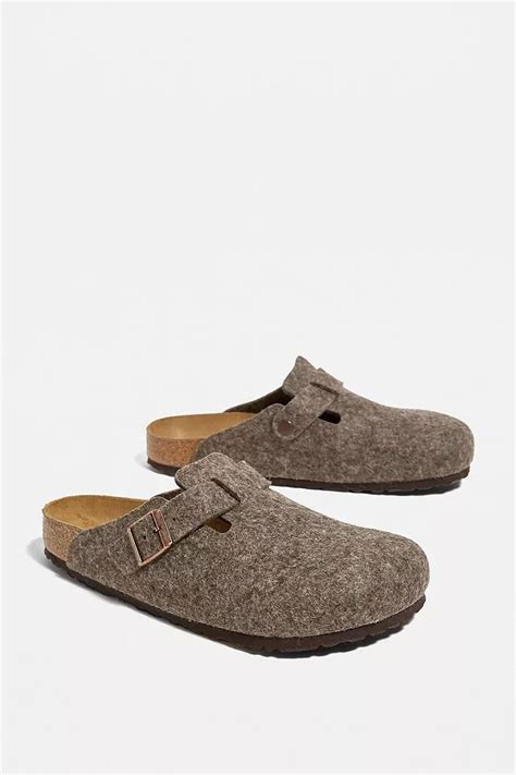 Birkenstock Boston Cacao Wool Clogs