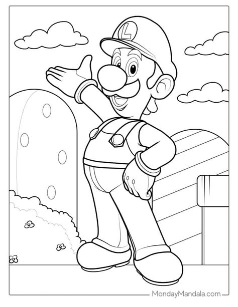 Coloring Pages Of Only Mario And Luigi