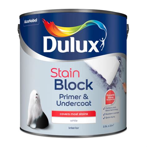 Dulux Stain Block Primer & Undercoat White 2.5L