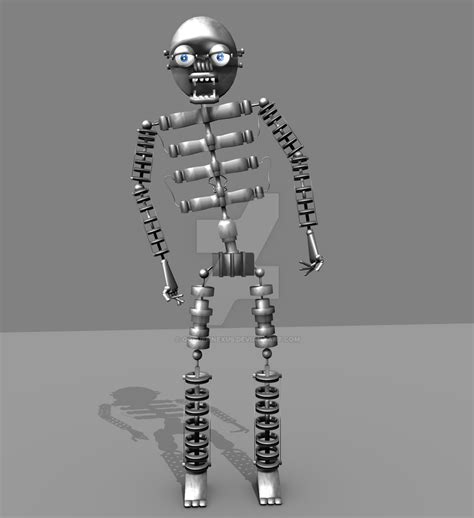 FNAF - Endoskeleton Model by GoldenNexus on DeviantArt