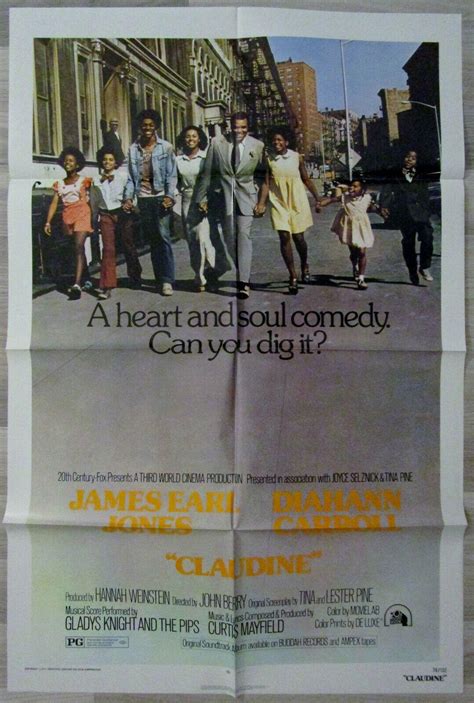 CLAUDINE - 1974 - ORIGINAL 1 ONE SHEET MOVIE POSTER 27 x 41 - FOLDED | #3926323578