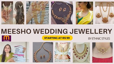 MEESHO WEDDING JEWELLERY *STARTING @99* | - YouTube