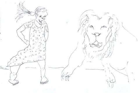 A drawing of a lion Drawings of lions Sketch of an animal … | Flickr