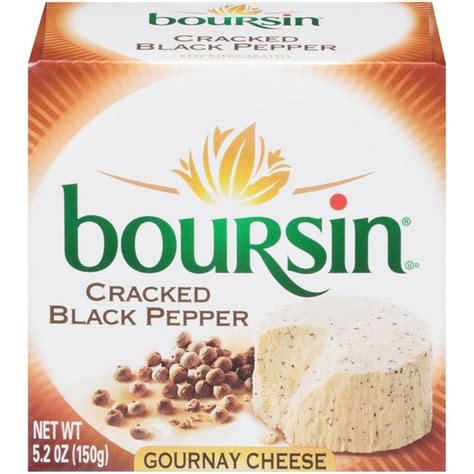 Boursin Cracked Black Pepper Gournay Cheese (5.2 oz) Delivery or Pickup Near Me - Instacart