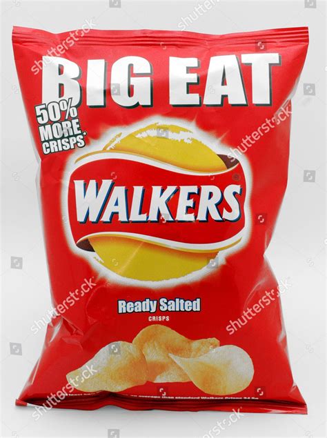 Walkers Ready Salted Crisps Editorial Stock Photo - Stock Image ...