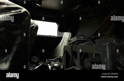 Inside a Humvee including the turret gunner Stock Video Footage - Alamy