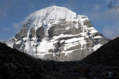 Mt. Kailash as you approach... you can't see it the whole way and then ...