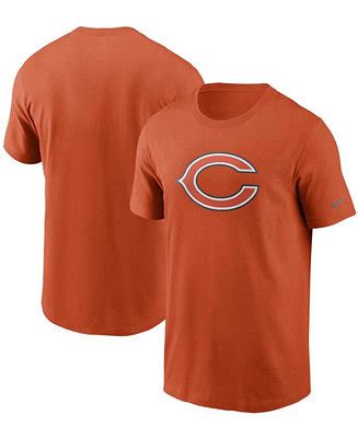 Men's Orange Chicago Bears Primary Logo T-shirt - Macy's