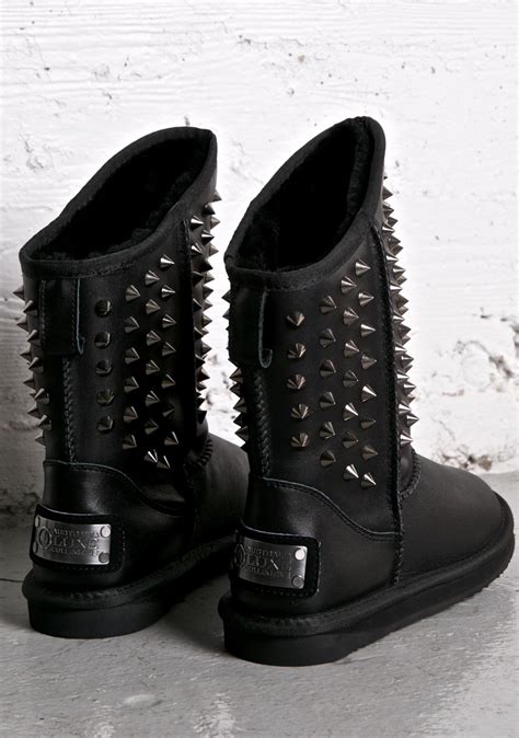 Australia Luxe Collective Pistol Spiked Boots | Dolls Kill