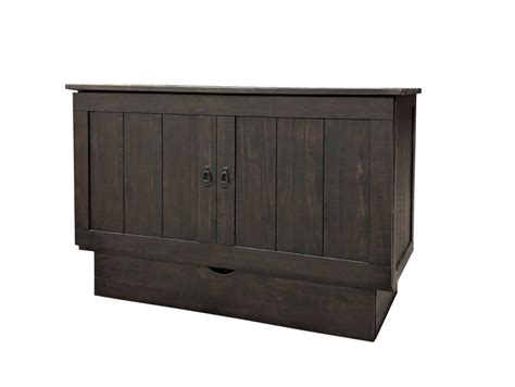 Manhattan Murphy Cabinet Bed in Brushed Espresso — Wholesale Furniture ...