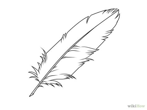 How to Draw a Feather: 8 Steps (with Pictures) - wikiHow