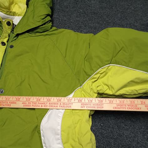 Columbia Ski Parka Breathable Waterproof Women Large Green Hooded Winter | eBay