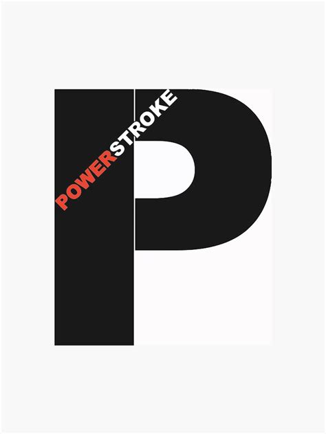 "Powerstroke logo" Sticker by druenat | Redbubble