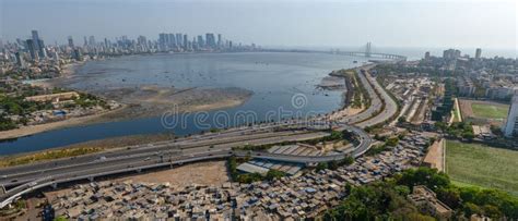 Aerial View of Cityscape Mumbai Surrounded by Buildings and Water Stock Photo - Image of ...