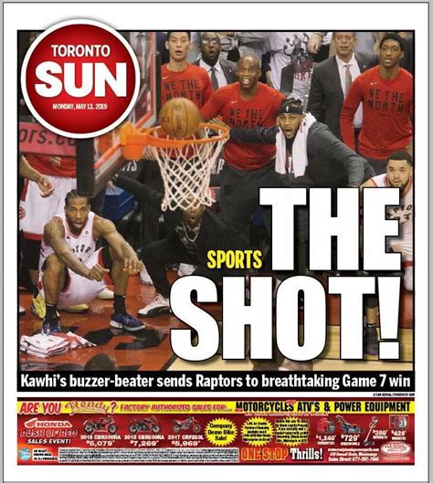 Toronto Sun Front Page / Toronto Sun Don T Miss Today S Toronto Sun ...