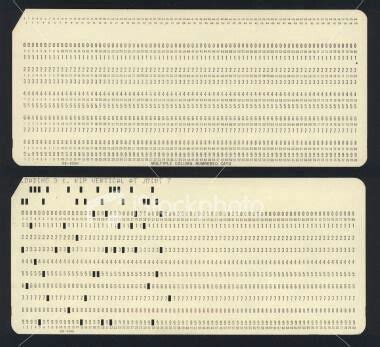 heehee | Punch cards, Computer punch card, Old computers