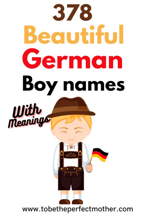 378 German boy names with meanings