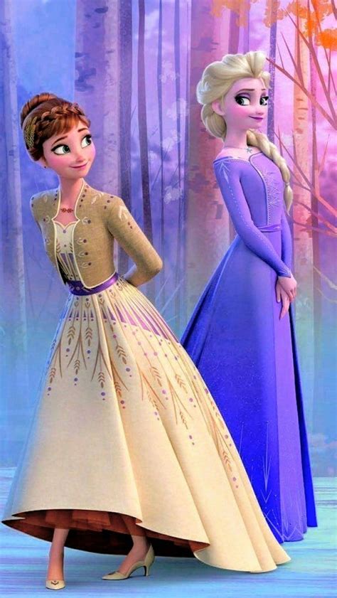 Frozen 2 Wallpaper Anna and Elsa | Disney princess wallpaper, Disney princess fashion, Disney ...