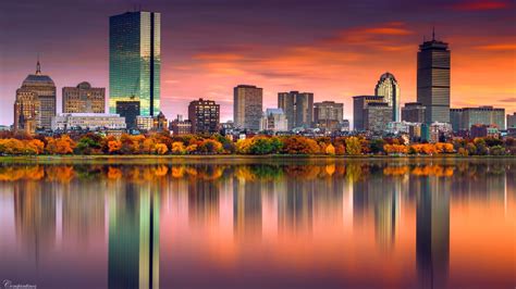 1920x1080 Resolution Boston City Buildings 1080P Laptop Full HD Wallpaper - Wallpapers Den