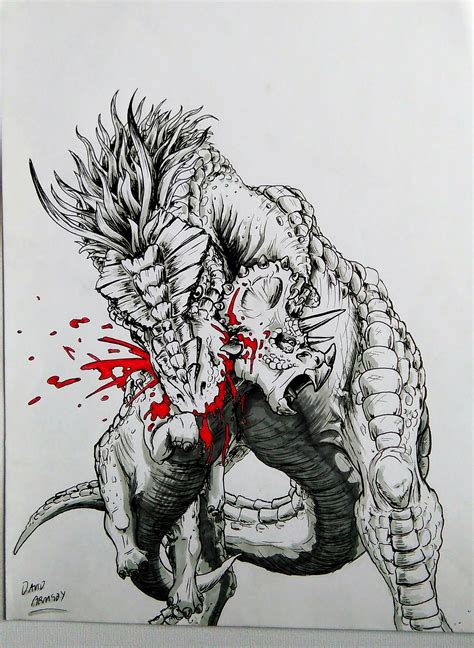 Tyrannosaurus Rex vs. Triceratops by DavidJamesArmsby on DeviantArt