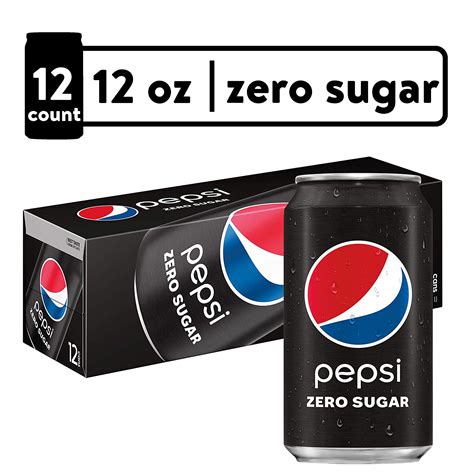 Pepsi Zero Sugar Soda Pop, 12 fl oz, 12 Pack Cans - Walmart.com