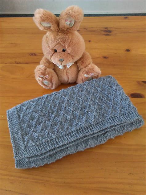 Hand Knitted Baby Blanket - 100% Pure NZ Wool-Grey | Felt