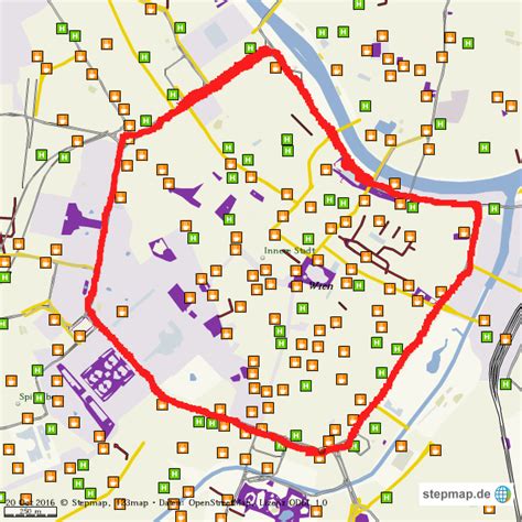 StepMap - Innere Stadt, Wien - Landkarte für Welt