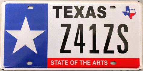 Texas State of the Arts License Plate (Z41ZS)