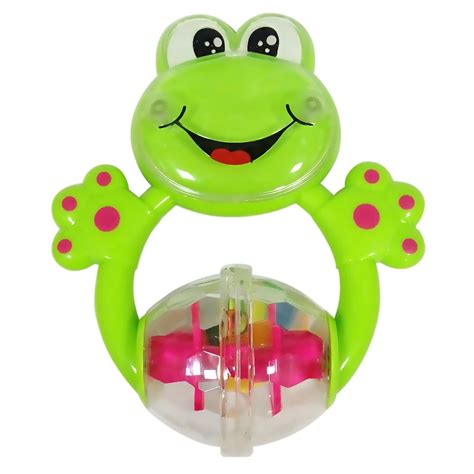 Colorful Funny Plastic Baby Rattles Toys Above 1 Year Old Infant Frog ...