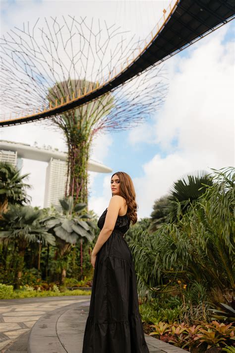 A photoshoot at Gardens by the Bay to remember your solo trip