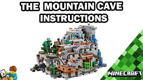 LEGO INSTRUCTIONS - The Mountain Cave - MINECRAFT - LEGO Set 21137 - YouTube