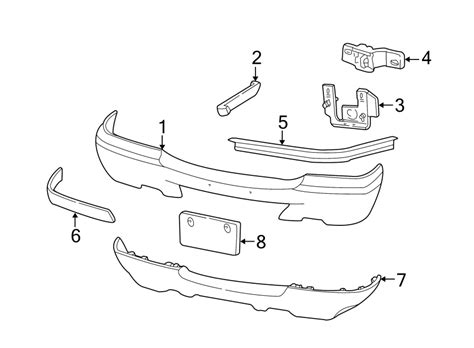 Ford Ranger Bumper Face Bar Bracket (Front). 1998-2003. 2004-05 W/O STX ...