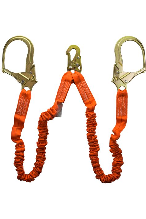 Guardian 01298 Stretch Lanyard Double Leg Steel Rebar Hook 4½' - 6' - Industrial Safety Products