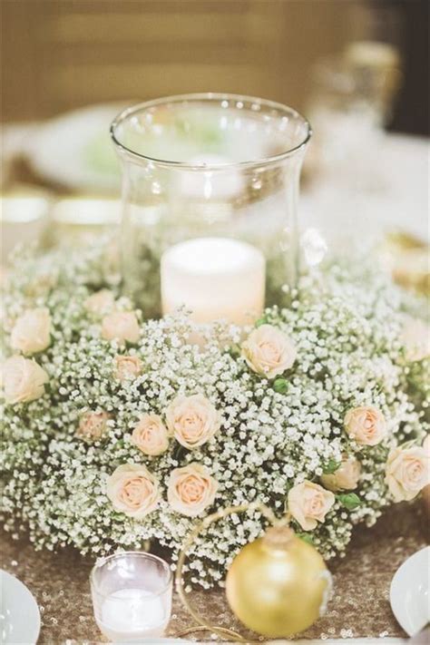 20 Budget-friendly Baby’s Breath Wedding Centerpieces - HMP