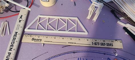 Working on a K Truss bridge : r/nscalemodeltrains