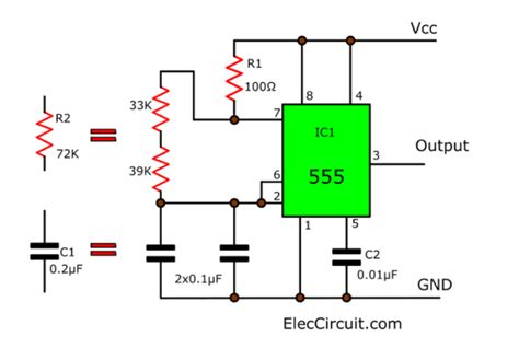 555 Timer Ic Based Inverter Circuit - Wiring View and Schematics Diagram