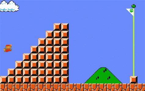 Hasta La Meta De Mario Bros GIF - Meta MarioBros Bandera - Discover & Share GIFs