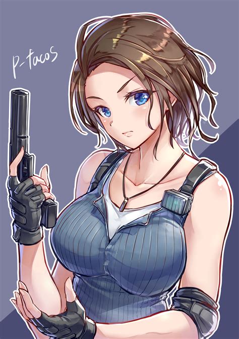 jill valentine (resident evil and 2 more) drawn by potato_tacos | Danbooru