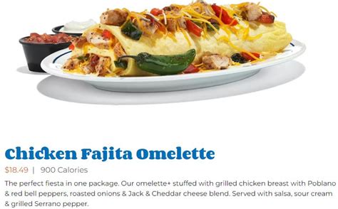 IHOP Omelettes Menu Prices 2023