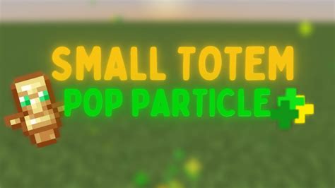 [1.19+] Small Totem Pop Texture Pack - YouTube